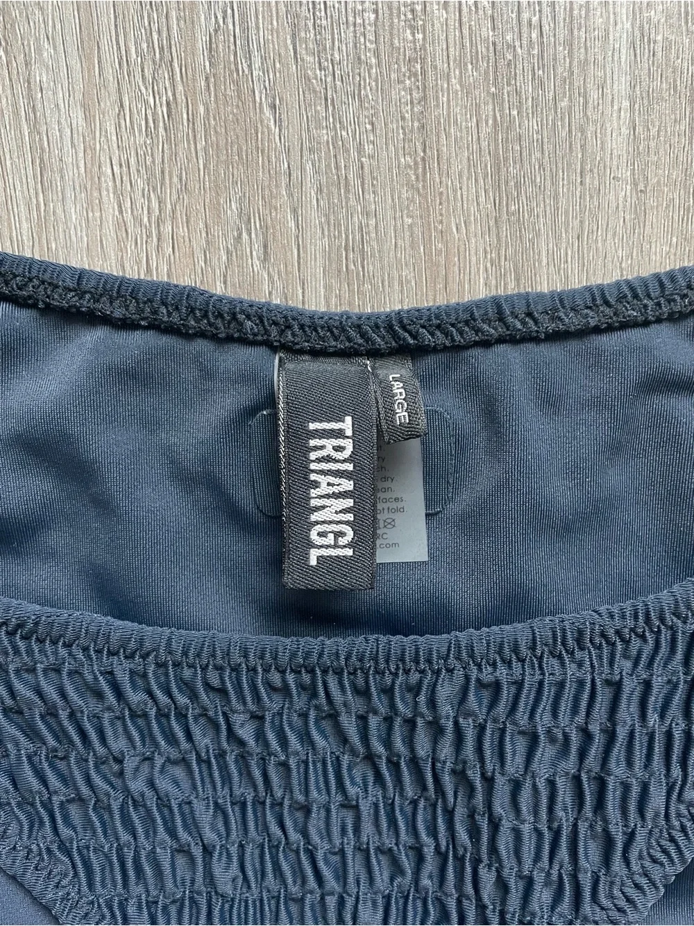 Triangl Swimwear Black Textured Underwire Bikini Set